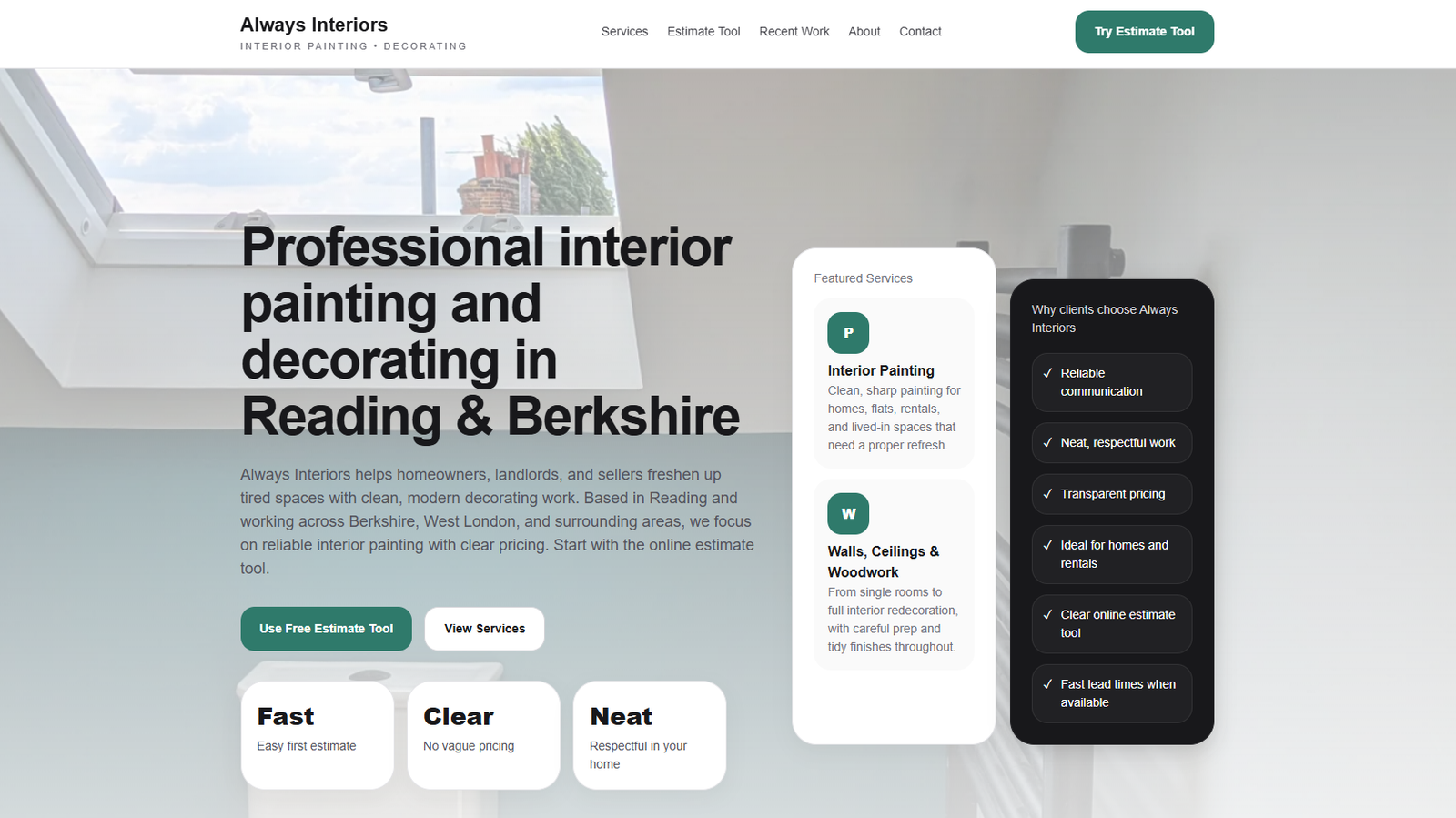 Always Interiors Website